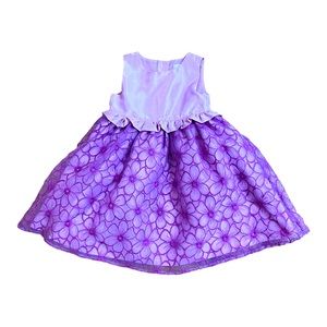 Gymboree toddler dressy dress floral lilac 2T